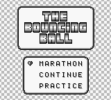 The Bouncing Ball (Homebrew) — Title screen